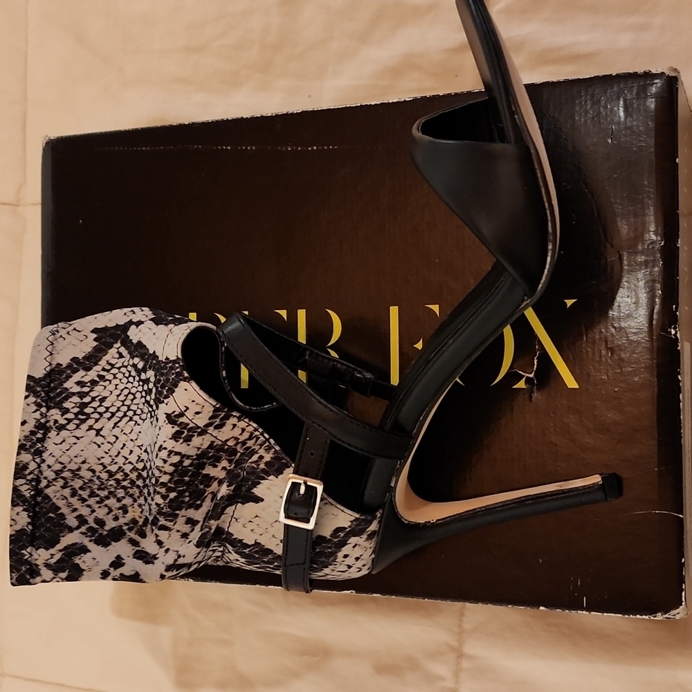 Faux Snakeskin heels